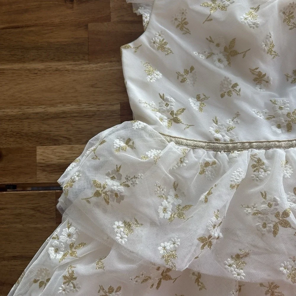 Janie & Jack dress + Cardigan Sweater Size 7 Special Occasion Flower Girl NWT